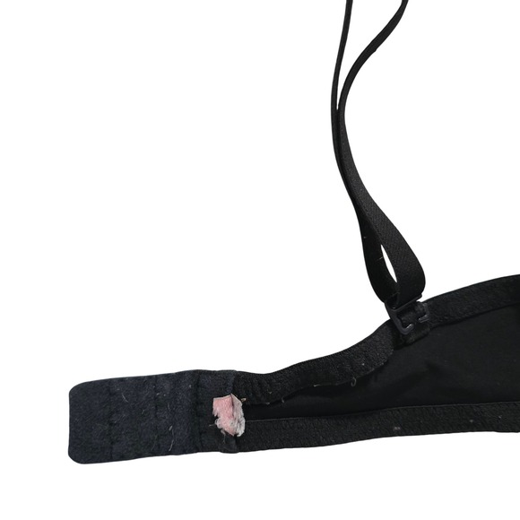 Victoria's Secret Body by Victoria Black Underwire Push Up Cup Satin Bra 34B - Picture 4 of 5